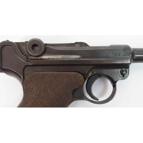 254 - A de-activated Luger PO8 9mm calibre semi-automatic pistol