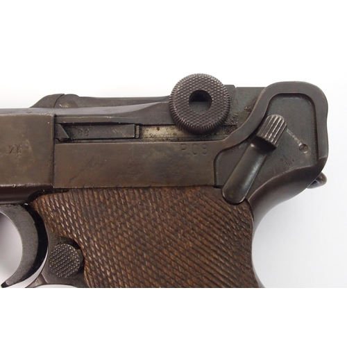 254 - A de-activated Luger PO8 9mm calibre semi-automatic pistol