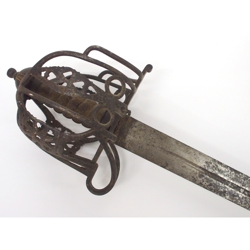 257 - A Victorian Scottish basket hilt sword