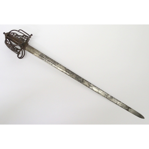 257 - A Victorian Scottish basket hilt sword