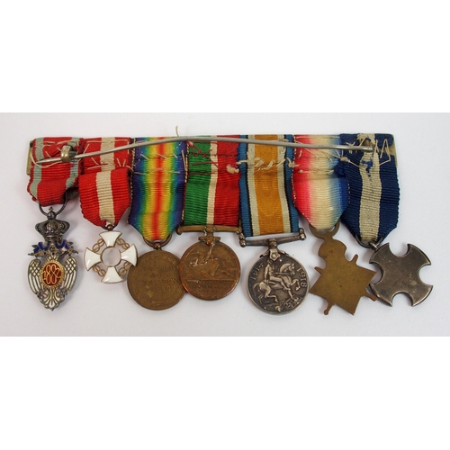 259 - A WWI naval D.S.C. (Distinguished Service Cross) group of four