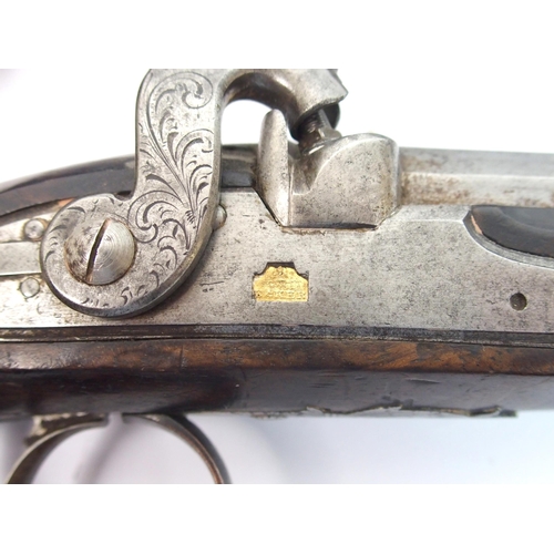 262 - A pair of percussion duelling or target pistols by Barker of London