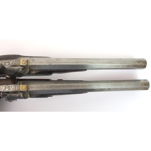 262 - A pair of percussion duelling or target pistols by Barker of London