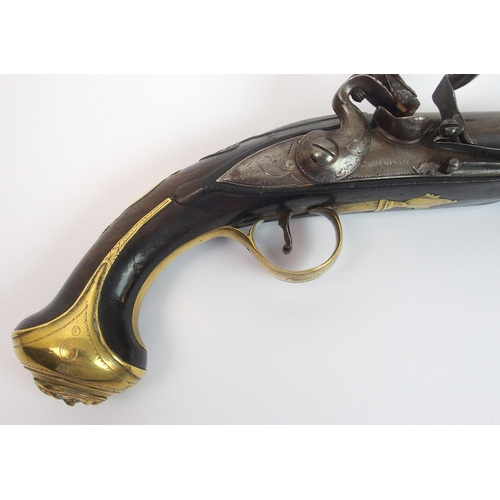 265 - An 18th Century Flintlock pistol by Hutchinson