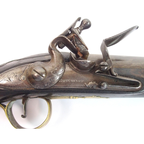 265 - An 18th Century Flintlock pistol by Hutchinson