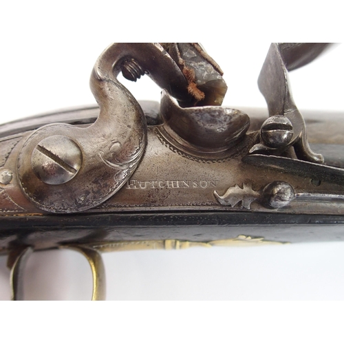 265 - An 18th Century Flintlock pistol by Hutchinson