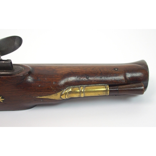 266 - An English late 18th / early 19th Century Flintlock short barrel blunderbuss by Robinson & Company