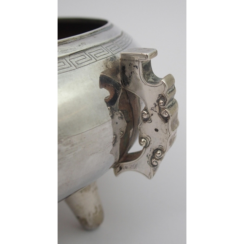 27 - A Chinese silver archaic style censer