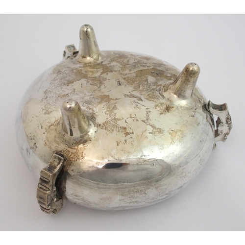27 - A Chinese silver archaic style censer