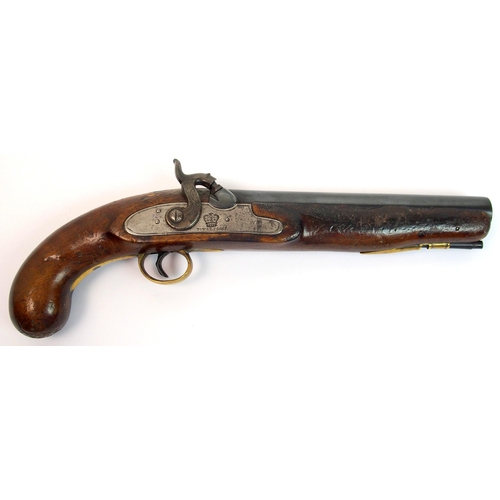 270 - A 19th Century tower percussion pistol