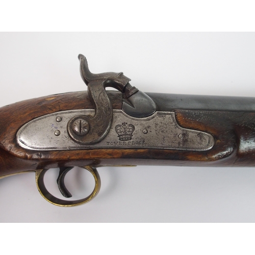 270 - A 19th Century tower percussion pistol