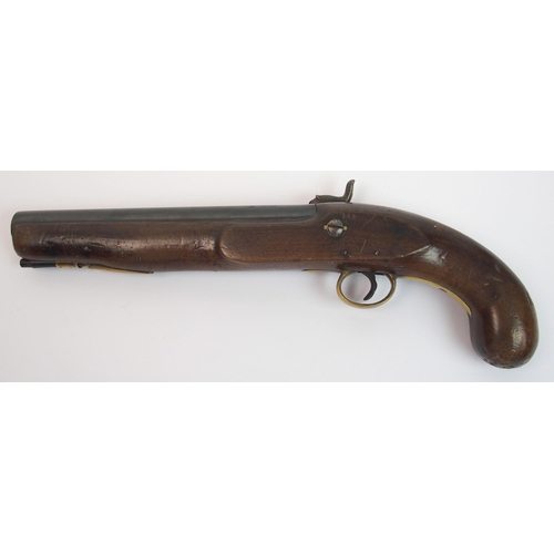 270 - A 19th Century tower percussion pistol