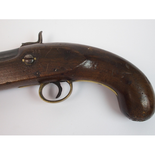 270 - A 19th Century tower percussion pistol