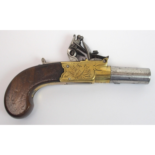 272 - An 18th Century Flintlock pocket pistol