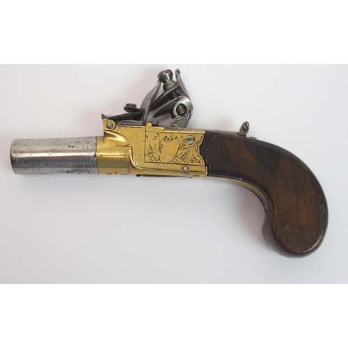 272 - An 18th Century Flintlock pocket pistol