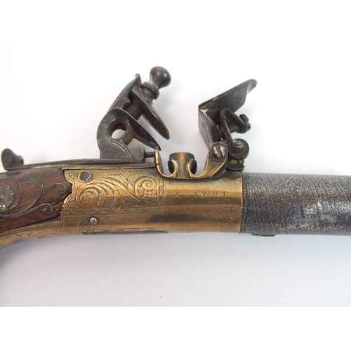 273 - An 18th Century Flintlock pocket pistol by Smith of London