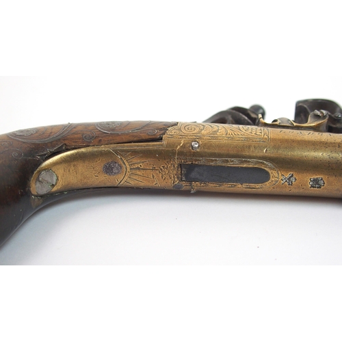 273 - An 18th Century Flintlock pocket pistol by Smith of London