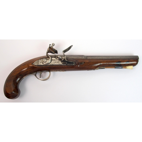 283 - An 18th Century Flintlock pistol by S and I Dutton of Liverpool