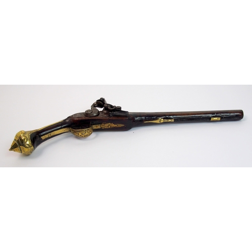 285 - A Flintlock pistol made for the Turkish market