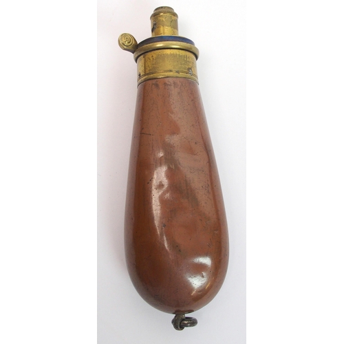 290 - Four Victorian copper and brass shot flasks