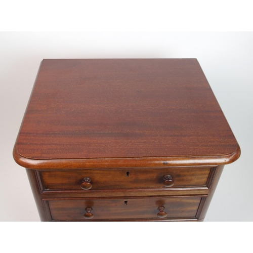 302 - A Victorian mahogany miniature chest