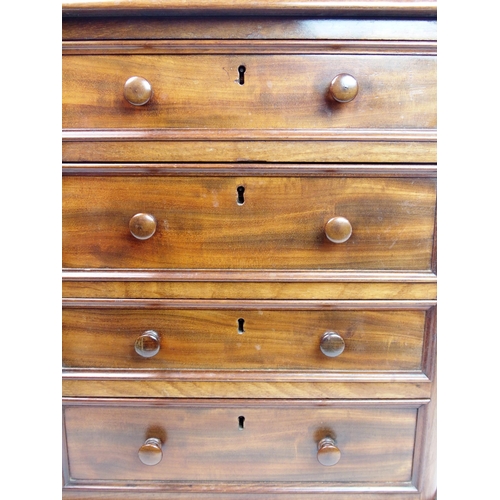 302 - A Victorian mahogany miniature chest