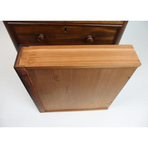 302 - A Victorian mahogany miniature chest