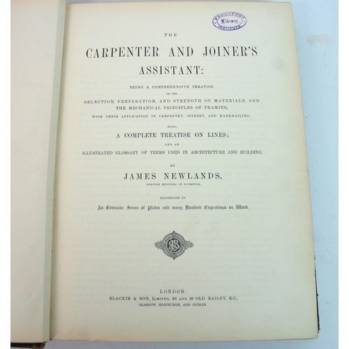 319 - Newlands (James) The Carpenter and Joiners Assistant  Blackie and Sons