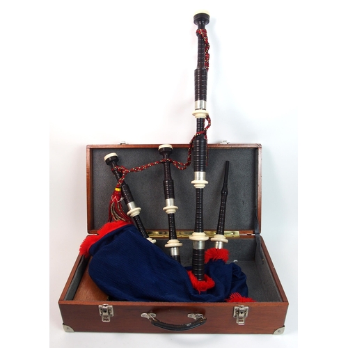 332 - A set of David Naill bagpipes