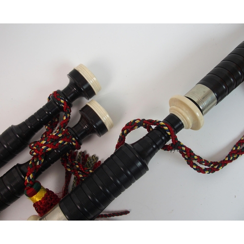 332 - A set of David Naill bagpipes