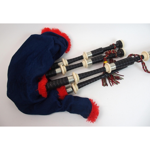 332 - A set of David Naill bagpipes