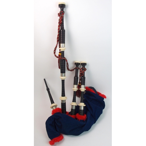 332 - A set of David Naill bagpipes