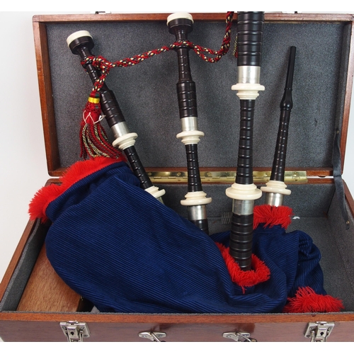 332 - A set of David Naill bagpipes