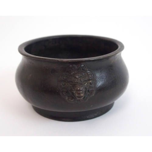 64 - A Chinese bronze censer