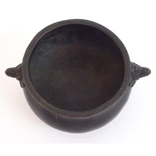 64 - A Chinese bronze censer