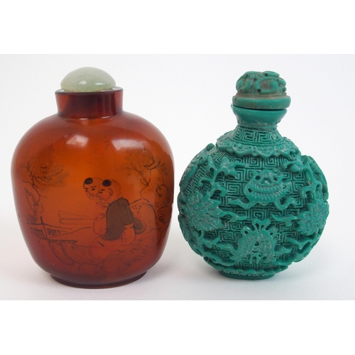 68 - A Chinese enamel snuff bottle