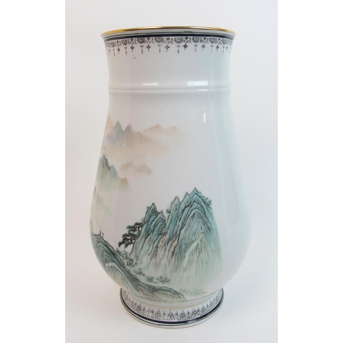 70 - A Chinese porcelain baluster vase