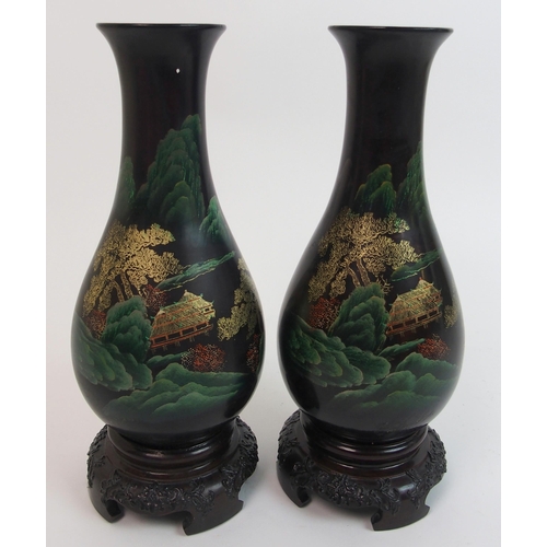 70 - A Chinese porcelain baluster vase