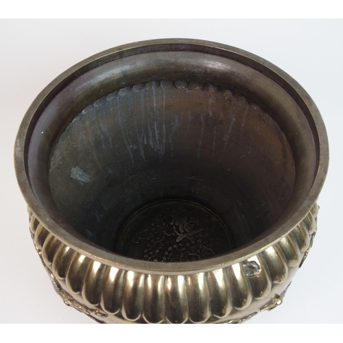 72 - A Chinese bronze jardiniere