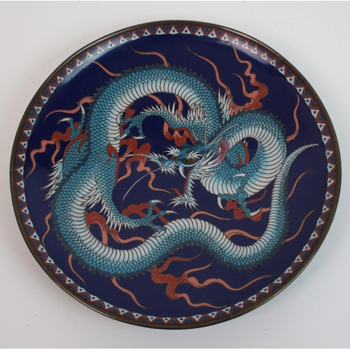 75 - A pair of cloisonne plaques