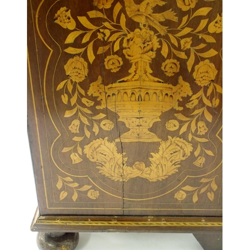 801 - A Dutch marquetry writing bureau