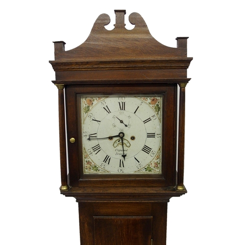 802 - A 19th Century oak longcase clock