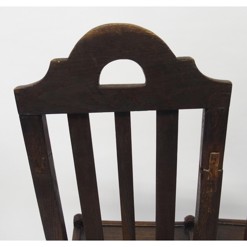 805 - Eight 17th Century style various oak and beech chairs