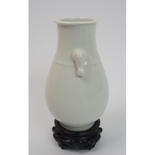 84 - A Chinese white ware baluster vase