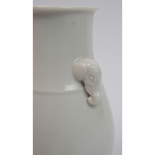 84 - A Chinese white ware baluster vase