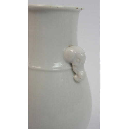 84 - A Chinese white ware baluster vase