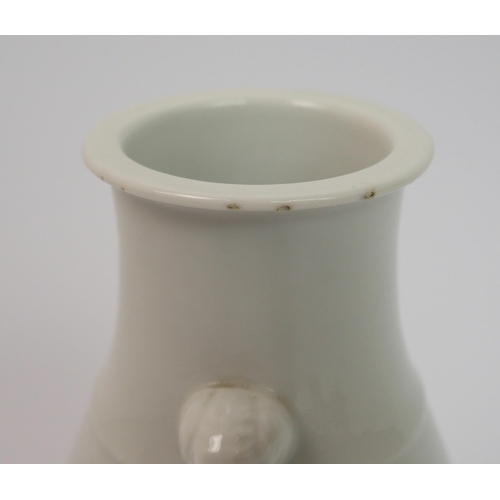 84 - A Chinese white ware baluster vase