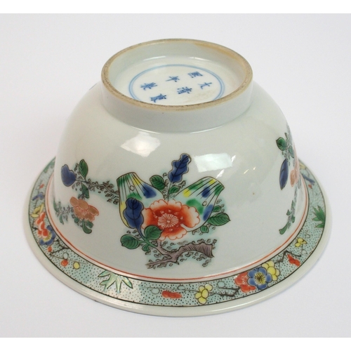 87 - A Chinese famille verte bowl