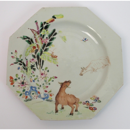 88 - A Chinese octagonal plate