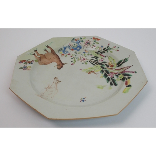 88 - A Chinese octagonal plate